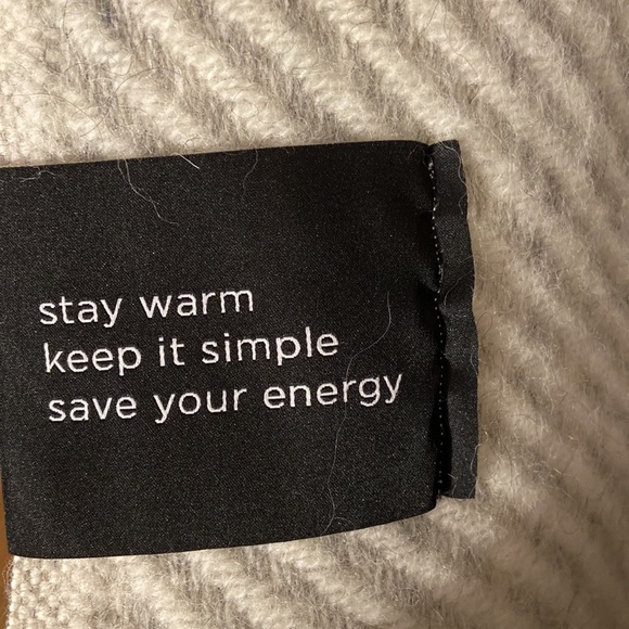 Klippan Swedish Wool Gray Striped Blanket made in Latvia - Picture 2 of 6